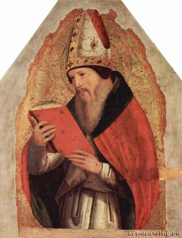 Св. Августин. 1472-1473 - St. Augustine. 1472-1473
46,5 x 36 смДерево, темпераВозрождениеИталияПалермо. Национальный музей