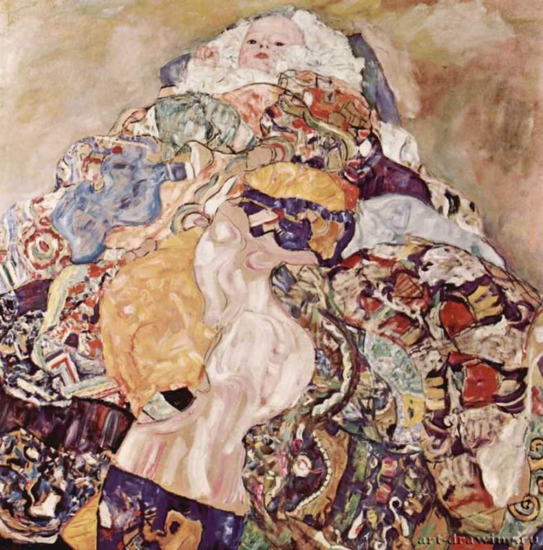 Baby (младенец) - 1917-1918110 x 110 смХолст, маслоМодернАвстрияНью-Йорк. Частное собраниеВенский сецессион